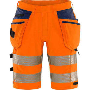 Shorts de travail multi-poches blancs et noirs pour les travaux de construction, les électriciens et les peintres - Product Image 2