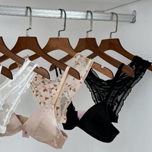 Ensemble soutien-gorge et culotte en dentelle pour femme, bikini personnalisé, respirant, pour usage quotidien, production en gros - Product Image 1