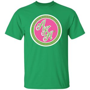 Camiseta Personalizada con Bordado Gráfico Verde para Mujer, Manga Corta, Cuello Redondo, Informal, con Diseño Bordado Circular, para Verano - Product Image 1