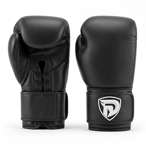 Guantes de Boxeo Verticales Portátiles de Cuero Genuino Negro Dumela International, Equipo de Entrenamiento Profesional, Modelo DI-BG-23 - Product Image 1