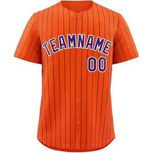 Camiseta de béisbol ligera para hombre, de secado rápido, estilo jersey con botones, colores sólidos simples con diseño de franjas personalizadas. - Product Image 3
