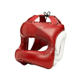 Professional Safety Helmet For Boxing Head Guards Head Protecting Safety Boxing Helmet Genuine Leather Head Helmet For Boxing