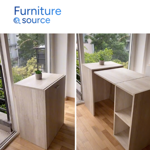 Best Price Custom-Made Foldable <b>Desk</b> Cabinet - <b>Slim</b> Design <b>Desk</b> with Hidden Storage, Perfect Study <b>Desk</b> for Student Housing - Product Image 1