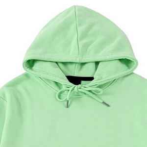 Sweat-shirts à capuche unisexes personnalisés avec logo brodé sur le devant, en tissu thermique uni, décontractés, pour l'hiver, respirants, à séchage rapide, en polyester/coton - Product Image 2