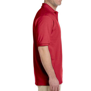 Chemise polo pour homme en coton polyester, taille plus, avec logo personnalisé, respirante, unie, sportive, à manches courtes, pour le golf - Product Image 4