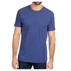 T-shirt homme surdimensionné sans coutures, 100% coton, couleur unie, tissu tissé, col rond, logo et impression personnalisés. - Product Image 4