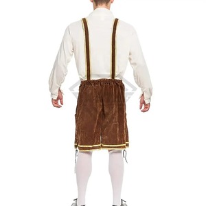 Shorts en cuir suédé pour homme, style bavarois Tracht, motif uni, impression numérique, séchage rapide, pour l'Oktoberfest - Product Image 2