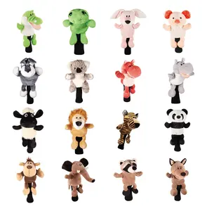 Cartoon Leeuw Dier Covers Custom Golf Headcover Pluche Golf Driver Hoofdbedekking