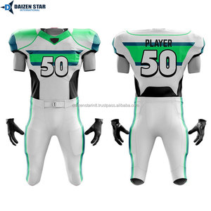 Short d'uniforme de football américain en Spandex/Polyester, protection UV UPF 50+, respirant, anti-humidité, anti-bactérien, personnalisable pour équipe - Product Image 2