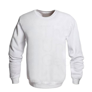 เสื้อสเวตเชิ้ตคอกลมสีขาวสำหรับผู้ชาย ทรงปกติ สีพื้น ผ้าถัก แขนยาว ใส่สบาย ผลิตจากผ้าฝ้าย 100% เหมาะสำหรับฤดูใบไม้ร่วง - Product Image 2