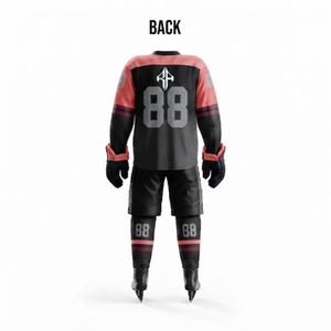 Uniforme de Hockey sobre Hielo RIVIAN ATLANTIC de Alta Calidad, Impresión por Transferencia de Calor, Manga Larga, 100% Poliéster, Logotipo Personalizado para Hombre - Product Image 3