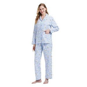 Pijama de Manga Larga para Mujer, Cómodo, Estampado, con Cuello Camisero, Último Diseño, Ropa de Dormir Premium para Mujer - Product Image 3
