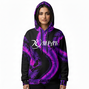 เสื้อฮู้ดดี้โอเวอร์ไซส์สไตล์โมเดิร์นสำหรับทุกเพศ พร้อมลายพิมพ์แบบซับลิเมชั่นเนียนสวย เหมาะสำหรับแฟชั่นสตรีทในชีวิตประจำวัน - Product Image 1