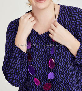 Collier en résine faite à la main avec de vraies fleurs collier pendentif en résine transparente pour les femmes - Product Image 4