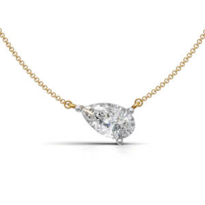 จี้เพชรทรงลูกแพร์สีเหลืองทอง ได้รับการรับรองจาก GIA หินธรรมชาติ เครื่องประดับหมั้นสำหรับผู้หญิงสุดคลาสสิก - Product Image 2