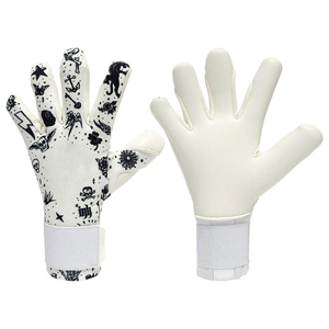 NUEVOS Guantes de Portero de Fútbol Profesionales de Cuero, Engrosados, Resistentes al Desgaste, Antideslizantes, con Cierre de Cordones y Protección para los Dedos - Product Image 1