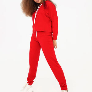 Nouveau style de survêtement pour femmes, de la meilleure qualité, à capuche, uni, 100% coton, respirant, confortable et élégant. - Product Image 3