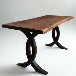 Farmhouse X-Shaped <b>Bench</b> Coffee Table Legs 1 Pair Metal Black Table Legs - Product Image 5