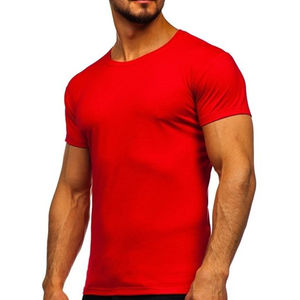 Camisetas de color sólido para hombre, ropa de verano, camisetas de manga corta, corte relajado, cuello redondo, para hombre - Product Image 2