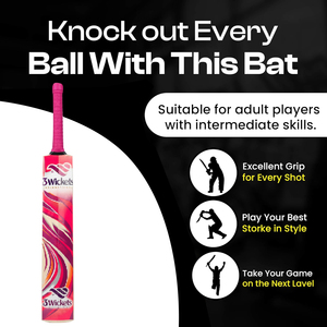 Bate de Cricket Ligero para Entrenamiento Escolar y Juvenil – Mango de Madera Resistente, Construcción Duradera, Ideal para Niños y Adolescentes - Product Image 4