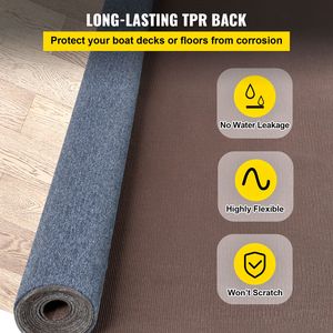 Tappeto Antiscivolo in TPR Impermeabile Grigio Marino 6 ft X 36 ft per Barche, Patii, Terrazze, Uso Interno ed Esterno - Product Image 4