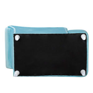 Cama para Perro Mediana con Marco de Madera, Sofá para Mascotas con Cojín Lavable de Terciopelo, Diseño Sólido, Silla Sofá para Mascotas Pequeñas, Empacado en Caja - Product Image 6