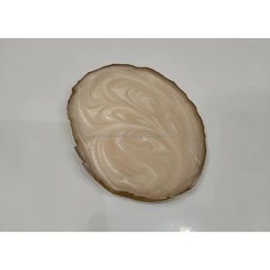 : ที่รองแก้วเรซิน Geode ทำด้วยมือแผ่นรองเครื่องดื่มลายอีพ็อกซี่สำหรับตกแต่งโต๊ะรับประทานอาหารในบ้านสำนักงานขายส่งจำนวนมาก - Product Image 5