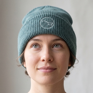 DUMELA INTERNATIONAL Bonnet unisexe 100 % acrylique à revers, couleur unie, décontracté, chaud pour l'hiver, style urbain, broderie, usage quotidien - Product Image 2