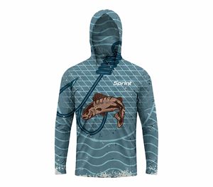 Sudadera con Capucha para Pesca Sprint, Protección Solar UPF 50, Secado Rápido, Manga Larga, Chaqueta Estampada para Actividades al Aire Libre - Product Image 2