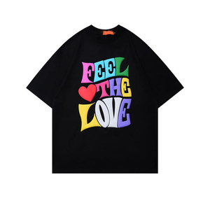 T-shirt pour homme personnalisé OEM de haute qualité, impression 3D en relief, 100% coton, impression en relief, marque de mode, t-shirt personnalisé pour homme - Product Image 5