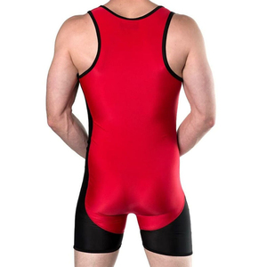 Singlet de Lucha Libre Personalizado de Alta Calidad para Hombre, Ligero, Elástico, Transpirable, de Secado Rápido, con Impresión por Transferencia de Calor - Product Image 2