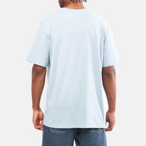 เสื้อยืดแขนสั้นผู้ชายสีพื้น ผ้าฝ้าย 100% ผลิตจากโรงงานโดยตรง แห้งเร็ว ระบายอากาศดี สีและโลโก้สั่งทำได้ - Product Image 3