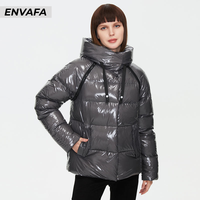 Parkas d'hiver en gros, tissées, imperméables, à capuche, avec fermeture éclair, manches longues, chaudes, amples, épaisses, courtes, grandes tailles, personnalisables en polyester
