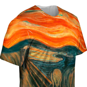 Camiseta de Hombre de Manga Corta, Duradera, de Alta Calidad, 100% Algodón, Impresa por Sublimación, Transpirable, Antiarrugas, para la Temporada de Verano - Product Image 6