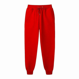 Pantalon de jogging unisexe de haute qualité à séchage rapide, couleur unie, taille haute, en molleton pour l'hiver, la course et l'automne, tricoté, poids moyen - Product Image 3