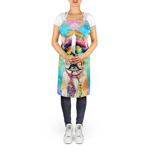 French Bulldog Hippie Dawg Unisex Large Multicolor Kitchen <b>Apron</b> for Cooking Baking Crafts <b>Gardening</b>-Adult Men and Women - Product Image 5