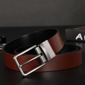 Cinturón de Cuero para Hombre, Casual, de Piel de Vaca, Hebilla de Acero, Color Personalizado, Alta Calidad, Longitud Ajustable, Ecológico, 3.0CM - Product Image 2