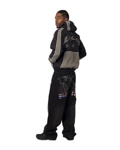 Chaqueta Deportiva 2 en 1 para Hombre, Impermeable, Transpirable, Casual, Cortavientos, de Poliéster/Nailon Estampado, para Primavera - Product Image 1