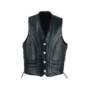 Chaleco de Cuero Casual para Hombre de Alta Calidad, Diseñado a Medida para la Temporada de Invierno, Precio Bajo y Disponible al por Mayor - Product Image 6