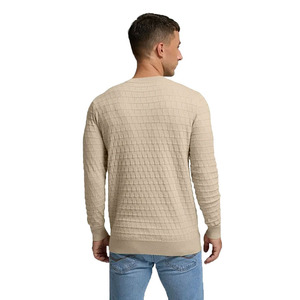 Pulls en tissu tricoté thermique, couleur unie, manches longues, col rond, design personnalisé, sweat-shirts pour hommes - Product Image 3