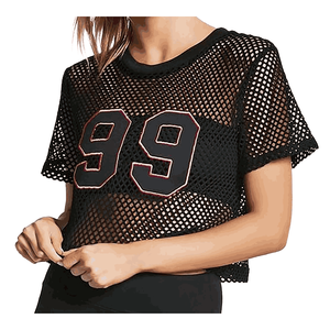 Maillot de football américain pour femme, bleu roi, col en V, manches rayées, haut de sport, uniforme d'équipe de gridiron, chemise en maille respirante - Product Image 2