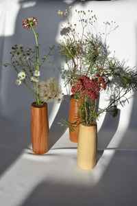 Juego de Jarrones de Madera Hechos a Mano para Flores, Estilo Minimalista, Madera Natural Ecológica, para Decoración del Hogar y Bodas - Product Image 5