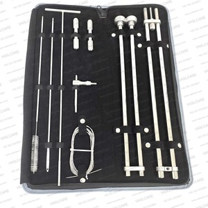 Veterinary Thygesen Fetatome Embryotome Set Stainless Steel Obstetrical Instruments <b>Kit</b> for Cattle Equine with Zipper Case - Product Image 1