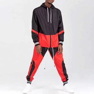 Best Quality Heavyweight Windbreaker Tracksuits Custom Logo Printed <b>Plus</b> <b>Size</b> Two-Piece Hooded Solid Winter Jacket Trousers <b>Set</b> - Product Image 1