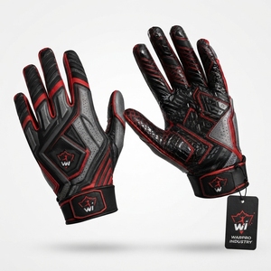 Training and Game Day Use American Football <b>Gloves</b> for Men and Youth, Sticky <b>Grip</b> Performance Receiver <b>Gloves</b> - Product Image 1