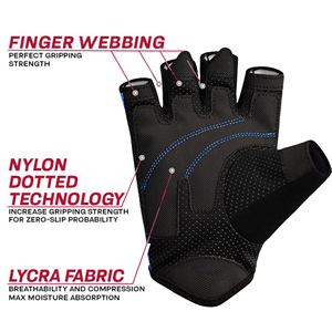 Guantes de Levantamiento de Pesas con Logotipo Personalizado, Palma de Microfibra de Gamuza para un Agarre Mejorado, Equipo de Entrenamiento de Gimnasio al por Mayor de Fábrica - Product Image 6