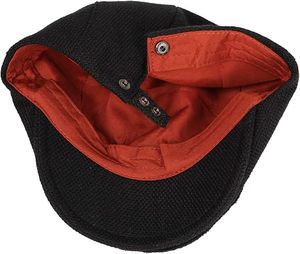 Béret en toile personnalisé, style anglais, en coton, unisexe, tendance, style artiste, à calotte plate, réglable, pour l'extérieur, hiver, vente en gros - Product Image 2