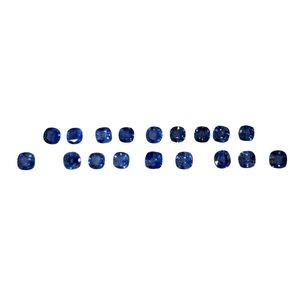 Saphir bleu naturel taille coussin 4 à 5 mm, pierres précieuses calibrées, qualité supérieure, intérieur propre, chauffé, Sri Lanka, grade AAAA - Product Image 4