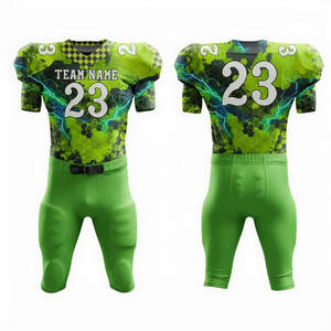 Uniforme de football américain de haute qualité, sublimé, avec coutures robustes et ajustement flexible pour les joueurs actifs - Product Image 1