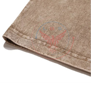 เสื้อยืดแฟชั่นสีพื้นสำหรับผู้ชาย ล้างสีแบบแอซิด ใส่ได้ในฤดูร้อน ผลิตในประเทศปากีสถาน ผ้าฝ้าย 100% เป็นมิตรกับสิ่งแวดล้อม แห้งเร็ว ระบายอากาศได้ดี - Product Image 6